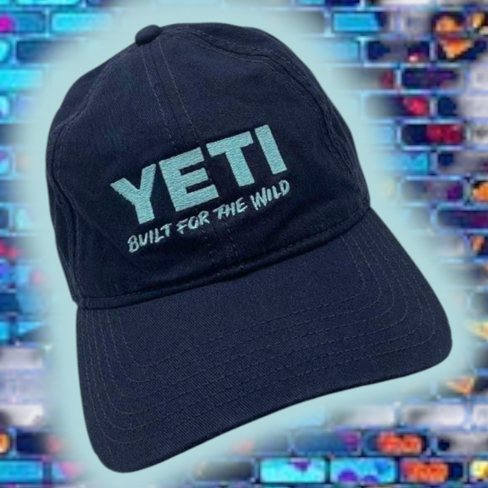 EUC YETI Navy/Teal "Built For The Wind" Trucker Hat